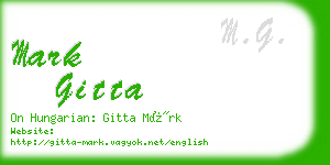 mark gitta business card